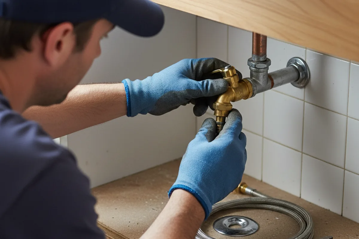 Shutoff valve and fitting work during Faucet and Fixture Repair in Glendale
